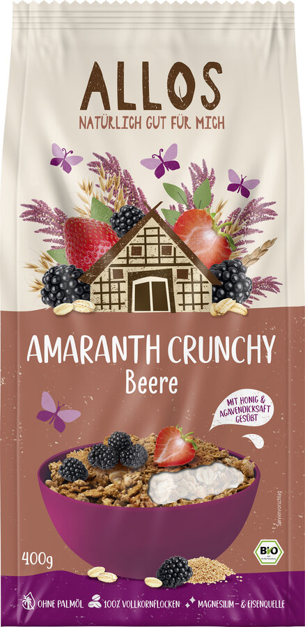 Amaranth Crunchy Beerenfrucht 400g