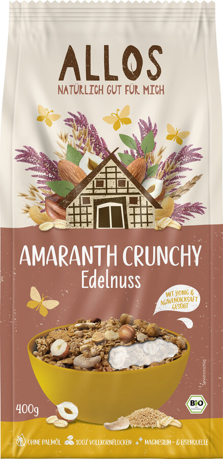 Amaranth Crunchy Edelnuss 400g